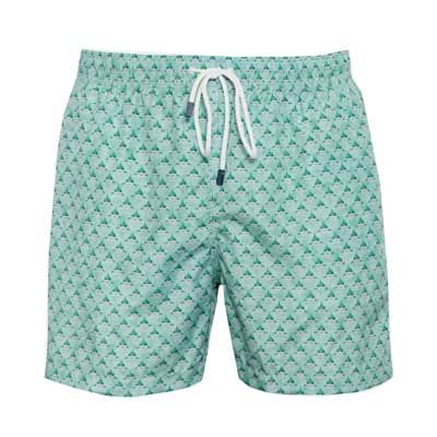 Fedeli Swim Trunk Shark Green