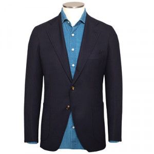 Gabo Napoli Jacket Wool-Stretch Navy
