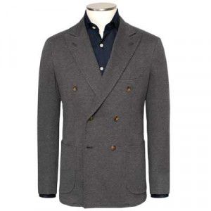 Gabo Double-Brested Jersey Jacket Grey