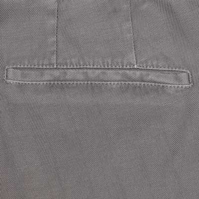 Germano Herringbone Trousers Taupe