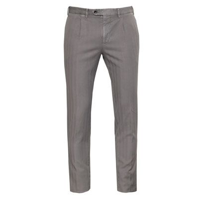 Germano Herringbone Trousers Taupe