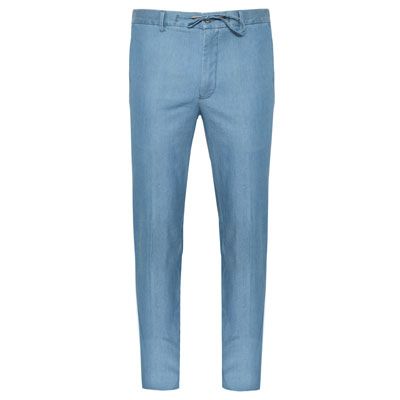 Germano Trousers Drawstring Light Denim