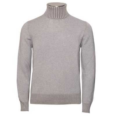 Gran Sasso Roll Neck Grey-Beige