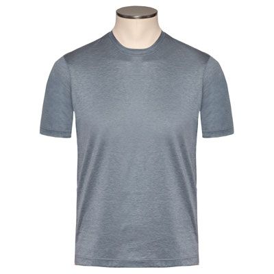 Gran Sasso Cotton Tee Grey-Blue