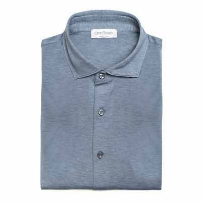 Gran Sasso Jersey Pique Light Blue