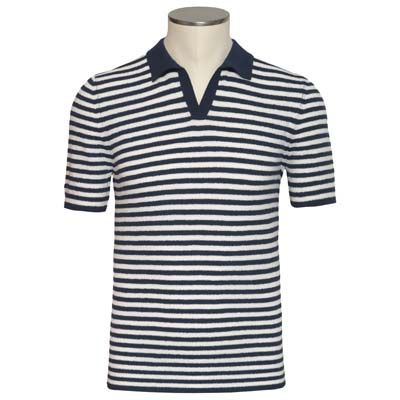 Gran Sasso Terry Polo Striped 