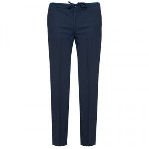 Incotex Ice-Cotton Trousers Drawstring Navy
