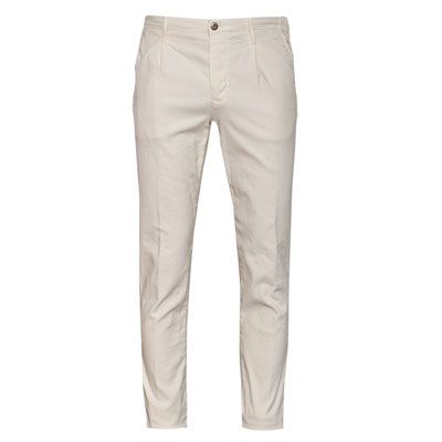 Incotex Slacks Pleated Drawstring Off-White