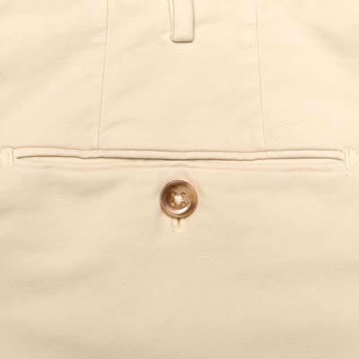 Incotex Trousers Moleskin Ivory