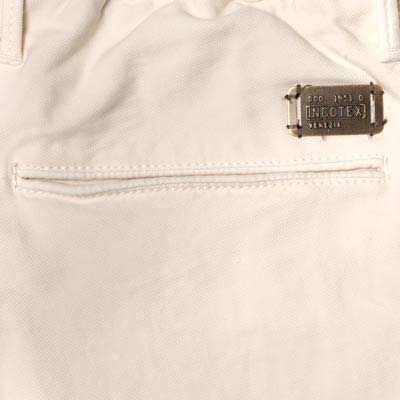 Incotex Slacks Pleated Drawstring Off-White