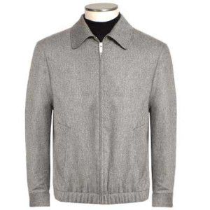 Incotex Slowear Flannel Bomber Grey