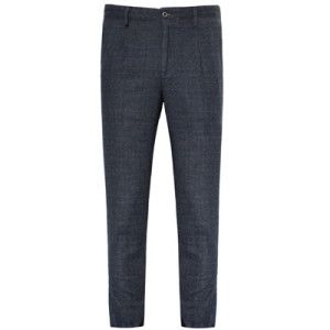 Incotex Flannel Trousers Check Grey