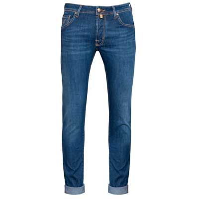 Jacob Cohen Mid Blue Jeans Honeycomb