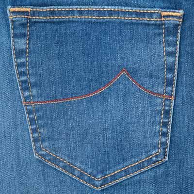 Jacob Cohen Super Stretch Destroyed Orange