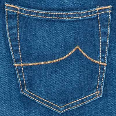 Jacob Cohen Mid Blue Jeans Honeycomb