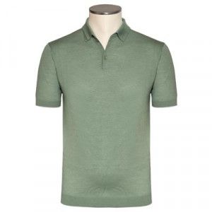 Lubiam Knitted Polo Green