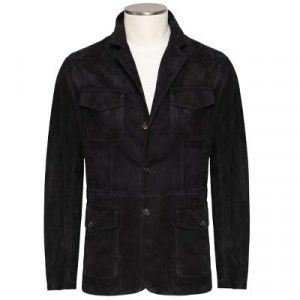 Manto Suede Jacket 'Pegaso' Black