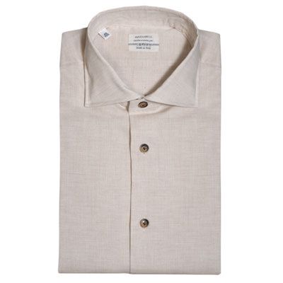 Mazzarelli Shirt Cotton Sand
