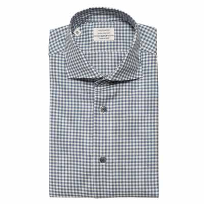Mazzarelli Flannel Shirt Checkered Blue
