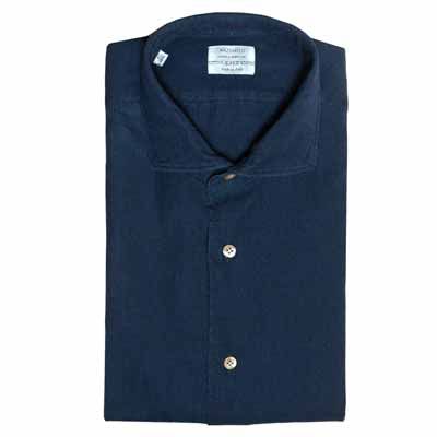 Mazzarelli Shirt Denim Blue