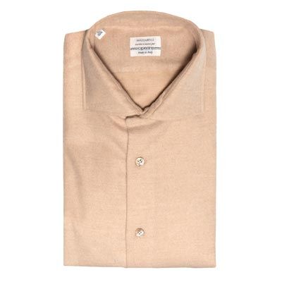 Mazzarelli Flannel Herringbone Beige