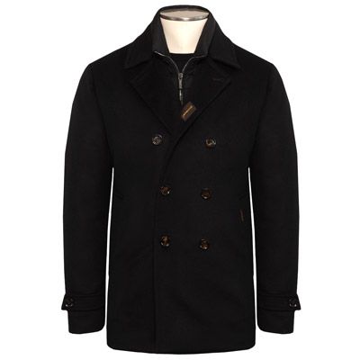 Moorer Pea Coat Bolghi-LE Navy