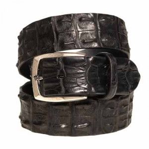 Paolo Vitale Horn Back Belt Black