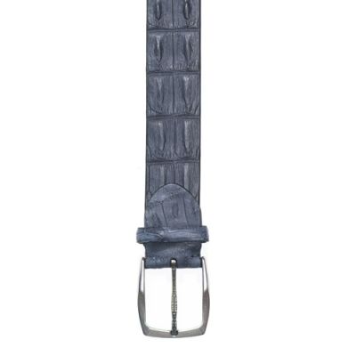 Paolo Vitale Horn Back Belt Grey-Blue