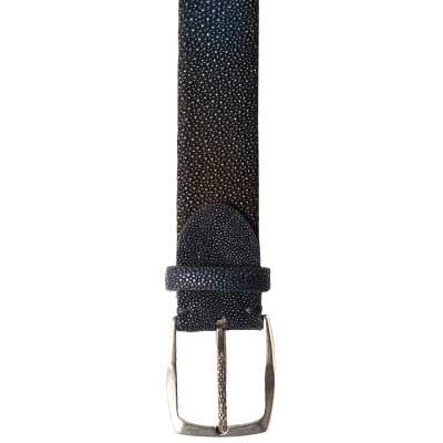 Paolo Vitale Belt Stingray Blue-Brown