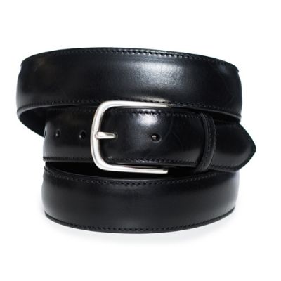 Paolo Vitale Calf Leather Belt Black