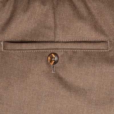 Marco Pescarolo Woolen Trousers Brown