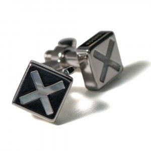 Tateossian Gemelli Silver 'Cross'