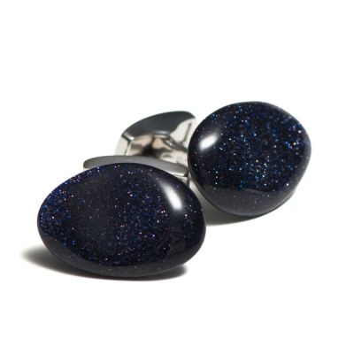 Tateossian Cufflinks Shells Blue