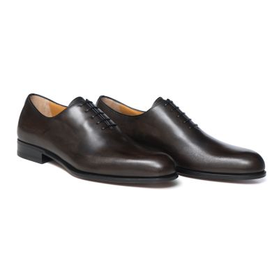 Testoni Wholecut Leather Shoes Grey