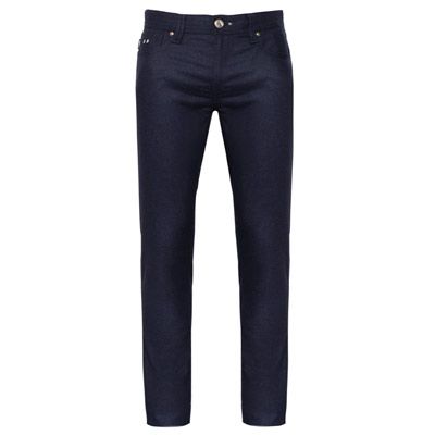 Tramarossa Flannel 5-Pocket "Leonardo" Blue