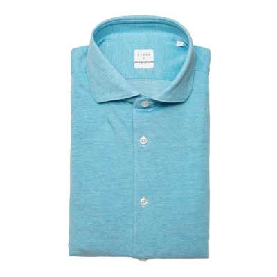 Xacus Cotton Jersey Shirt Aqua 