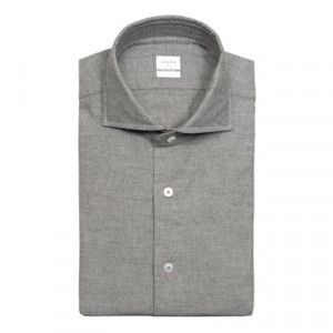 Xacus Shirt Flannel Twill Grey