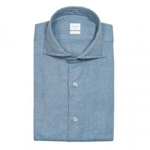 Xacus Shirt Herringbone Blue