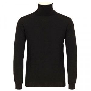 Zanone Roll Neck FlexWool Black