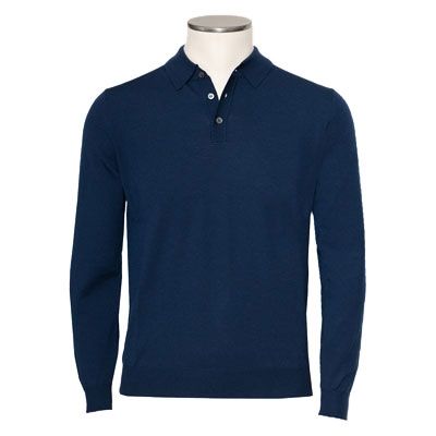 Zanone Polo Flexwool Royal Blue