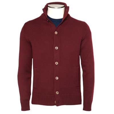 Zanone Chioto Cardigan Burgundy