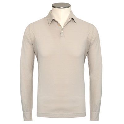 Zanone Ice-Cotton Polo Longsleeve Ivory