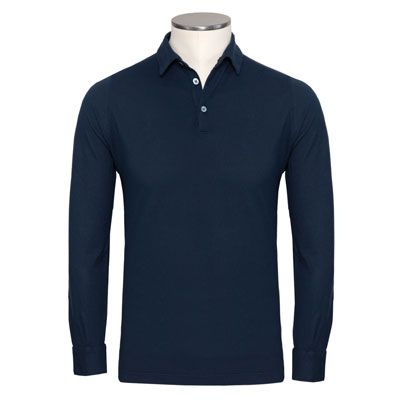 Zanone Polo Pima Cotton Navy