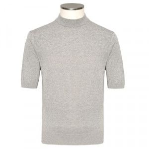 Zanone Crewneck Short Sleeve Grey