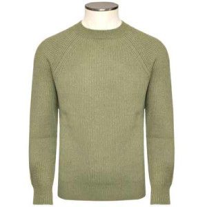 Zanone Crewneck English Rib Green